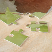 Koeien in een boerderij. legpuzzel (Zijkant)