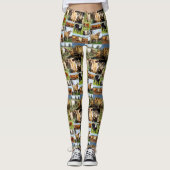 Koeien in een fotocollage, leggings (Voorkant)