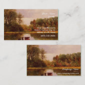 Koeien in een stroomgebied van Albert Bierstadt Visitekaartje (Voorkant / Achterkant)