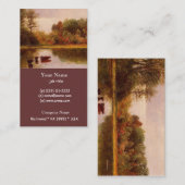 Koeien in een stroomgebied van Albert Bierstadt Visitekaartje (Voorkant / Achterkant)