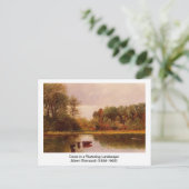 Koeien in een waterlandschap door Albert B. Briefkaart (Staand voorkant)