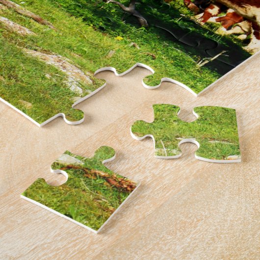 Koeien in het bereik, legpuzzel (Zijkant)