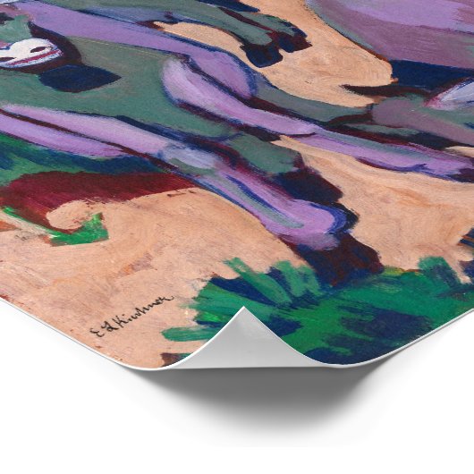 Koeien in het najaar | Ernst Ludwig Kirchner Poster (Hoek)