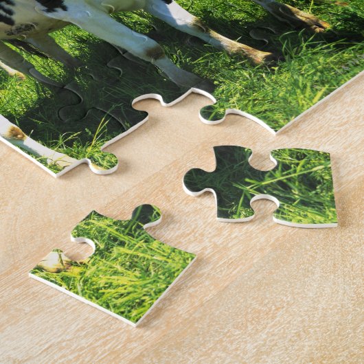 Koeien in het veld, Betsukai, Hokkaido Legpuzzel (Zijkant)