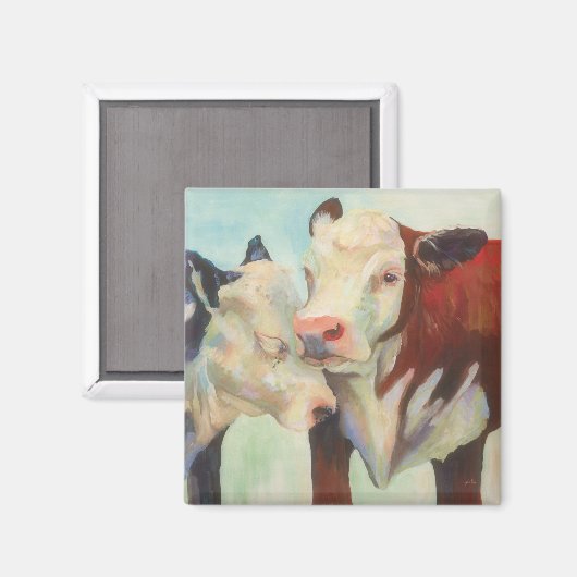 Koeien in liefde magneet (Voorkant / Achterkant)