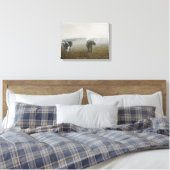 Koeien in maïsveld canvas afdruk (Insitu (Slaapkamer))