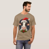Koeien Kerstvrienden T-shirt (Voorkant volledig)