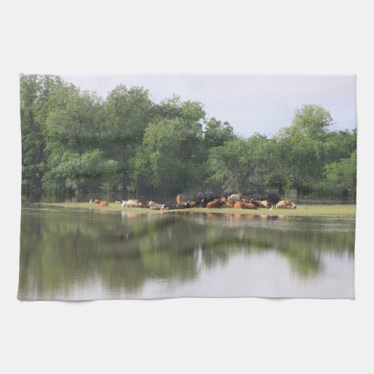 Koeien keukenhanddoek (Horizontaal)