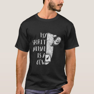 Koeien Kleren Vee Boer Cadeau Mijn Spirituele Dier T-shirt