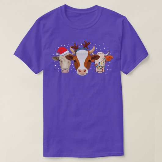 Koeien Lelijke Kerst T-shirt (Design voorkant)