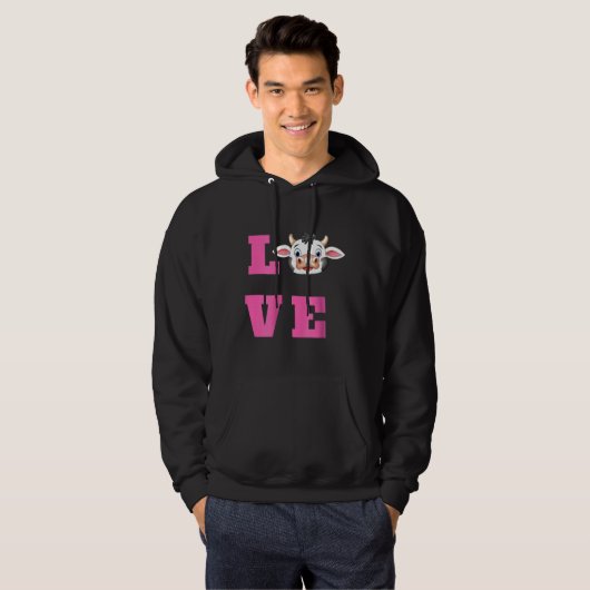 Koeien Love Moo Cattle Farmer Wife Ranch Hoodie (Voorkant volledig)