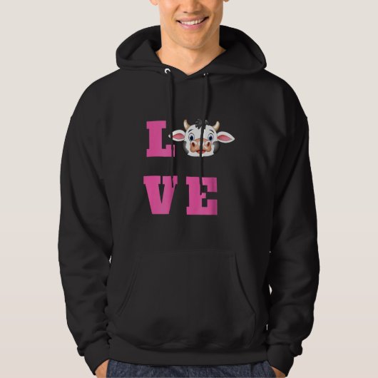 Koeien Love Moo Cattle Farmer Wife Ranch Hoodie (Voorkant)