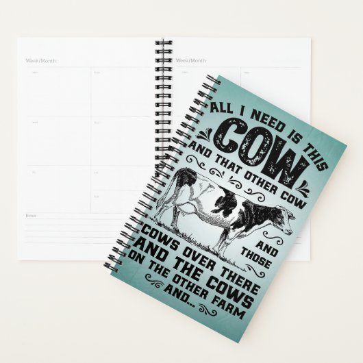 Koeien Lover Gifts, Farmer Gift Planner (Display)