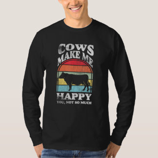Koeien maken me gelukkig, jij niet zo veel Boerder T-shirt