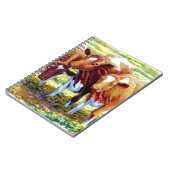 Koeien melkkoe in Afbeelding voor het schilderen v Notitieboek (Linkerzijde)