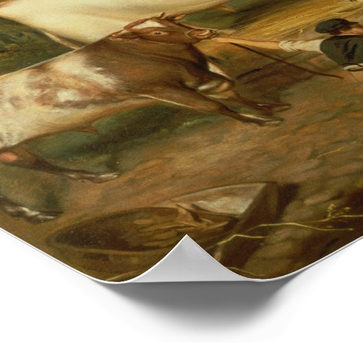 Koeien met een herdenker poster (Hoek)