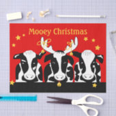 Koeien met kerstmis tissuepapier (Craft)