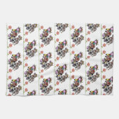 Koeien Moo Floral Kitchen Hand Towel Theedoek (Horizontaal)