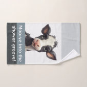 Koeien Moo-ve in de douchegroef Kalf Bad Handdoek (Handdoek)