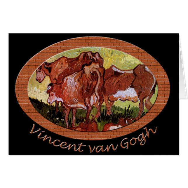 Koeien na Jordaens Vincent van Gogh (Voorkant Horizontaal)