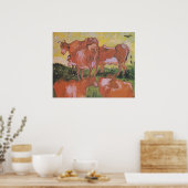 Koeien (na Jordanië) van Van Gogh Poster (Keuken)