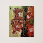 Koeien (na Jordanië) van Vincent van Gogh Legpuzzel (Verticaal)