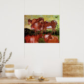 Koeien (na Jordanië) van Vincent van Gogh Poster (Keuken)