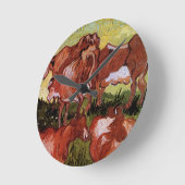 Koeien (na Jordanië) van Vincent van Gogh Ronde Klok (Hoek)