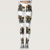 Koeien naam Afbeelding Logo met Koeien, Leggings (Voorkant)