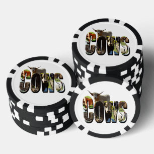 Koeien naam Afbeelding Logo met Koeien, Poker Chips