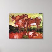 Koeien (naar Jordaens) door Vincent van Gogh Canvas Afdruk (Voorkant)