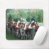 Koeien nieuwsgierig muismat (Met muis)