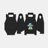 Koeien ontvoerende alien bedankdoosjes (Uitgevouwen)