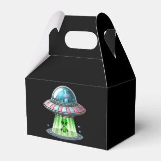 Koeien ontvoerende alien bedankdoosjes