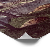 Koeien op de kust van een meer poster (Hoek)