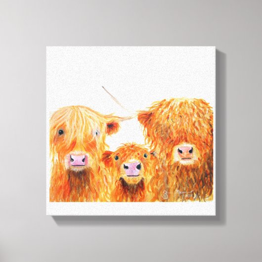 Koeien op het hoogste niveau: We 3 Coos Box Canvas (Voorkant)