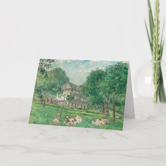 Koeien op het middaguur | Frederick Carl Frieseke Kaart (Voorkant)