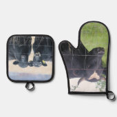 Koeien Ovenwant & Pannenlap Set (Voorkant)