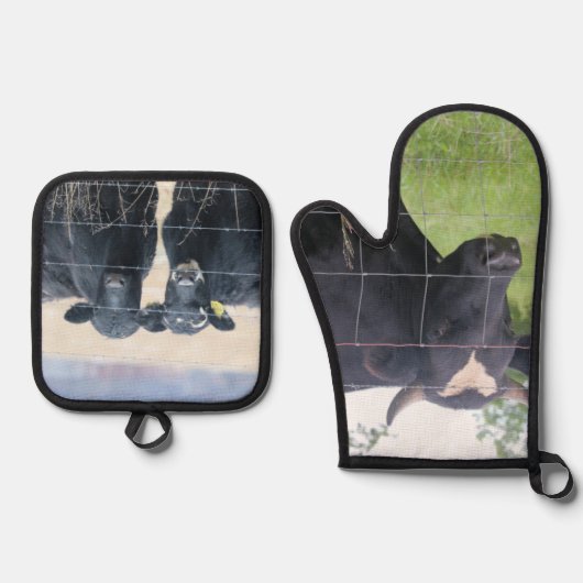 Koeien Ovenwant & Pannenlap Set (Voorkant)