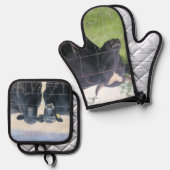 Koeien Ovenwant & Pannenlap Set (Voorkant / Achterkant)