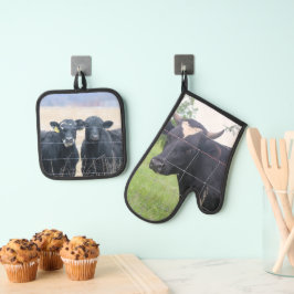 Koeien Ovenwant & Pannenlap Set