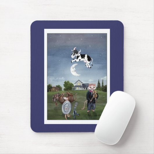 Koeien over de maan muismat (Met muis)