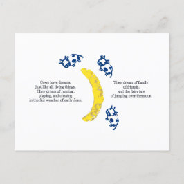 Koeien over het Briefkaart van de maan