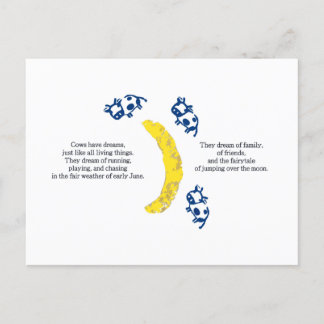Koeien over het Briefkaart van de maan