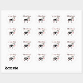 Koeien Ronde Sticker (Vel)