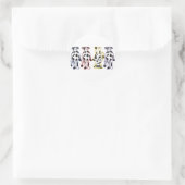 koeien ronde sticker (Tas)