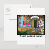 Koeien Scary TV Films Funny T - shirts Mokken Gift Briefkaart (Voorkant / Achterkant)