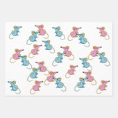 koeien schapenlammeren muizen kinderen inpakpapier vel (Voorkant 3)