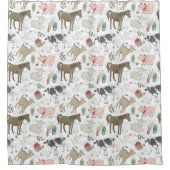 Koeien schapenvarkens douchegordijn (Voorkant)