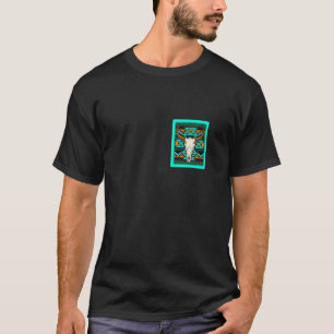 Koeien schedels Retro Zak Koe Liefhebber Boerderij T-shirt